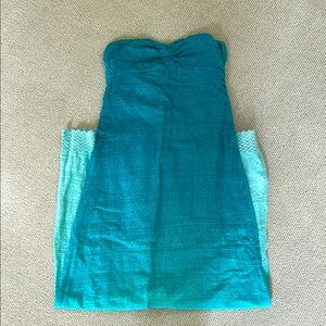 Roxy Strapless Teal Dress🌿